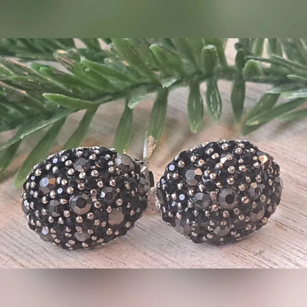 Marcasite clip on earrings